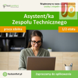 Asystent/ka Zespołu Technicznego – 0,5 etatu – praca zdalna