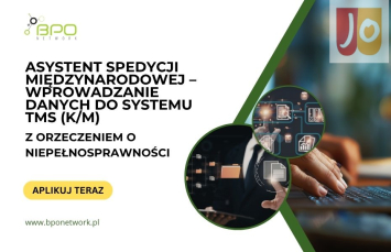 Asystent Spedycji Międzynarodowej (K/M) - wprowadzanie danych do systemu