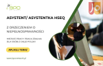Asystent/Asystentka HSEQ z orzeczeniem zdalnie cala Polska